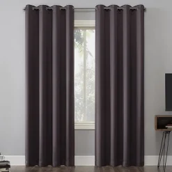 Sun Zero Oslo Grommet Top Energy Saving 100% Blackout Single Curtain Panel