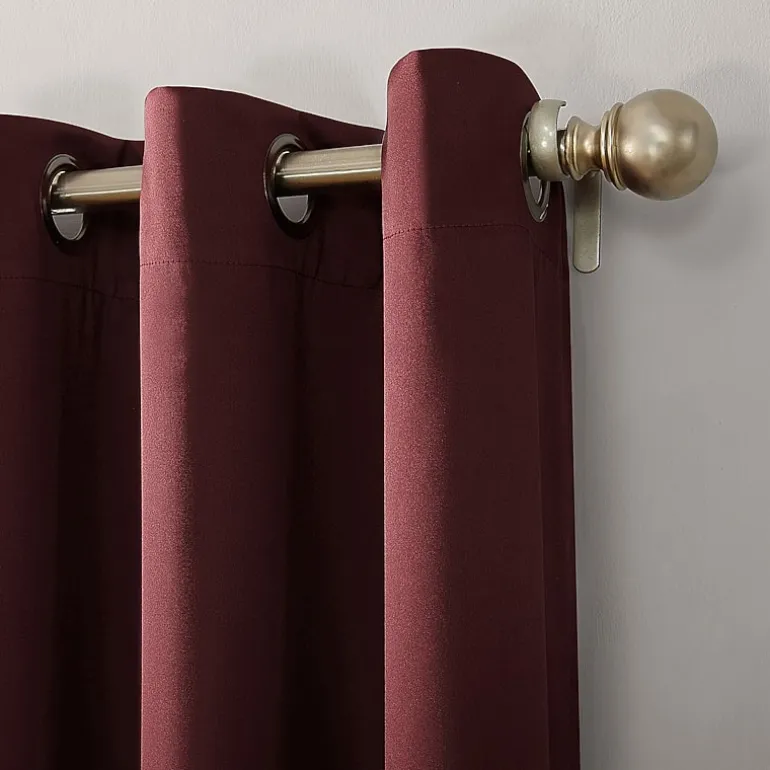 Sun Zero Oslo Grommet Top Energy Saving 100% Blackout Single Curtain Panel