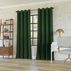 Sun Zero Oslo Grommet Top Energy Saving 100% Blackout Single Curtain Panel