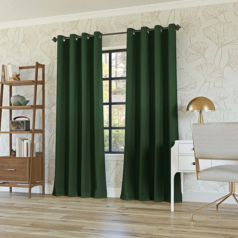 Sun Zero Oslo Grommet Top Energy Saving 100% Blackout Single Curtain Panel