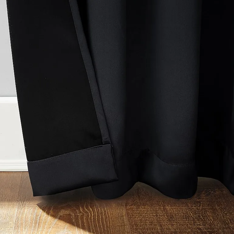 Sun Zero Oslo Grommet Top Energy Saving 100% Blackout Single Curtain Panel