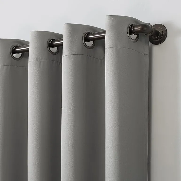 Sun Zero Oslo Grommet Top Energy Saving 100% Blackout Single Curtain Panel