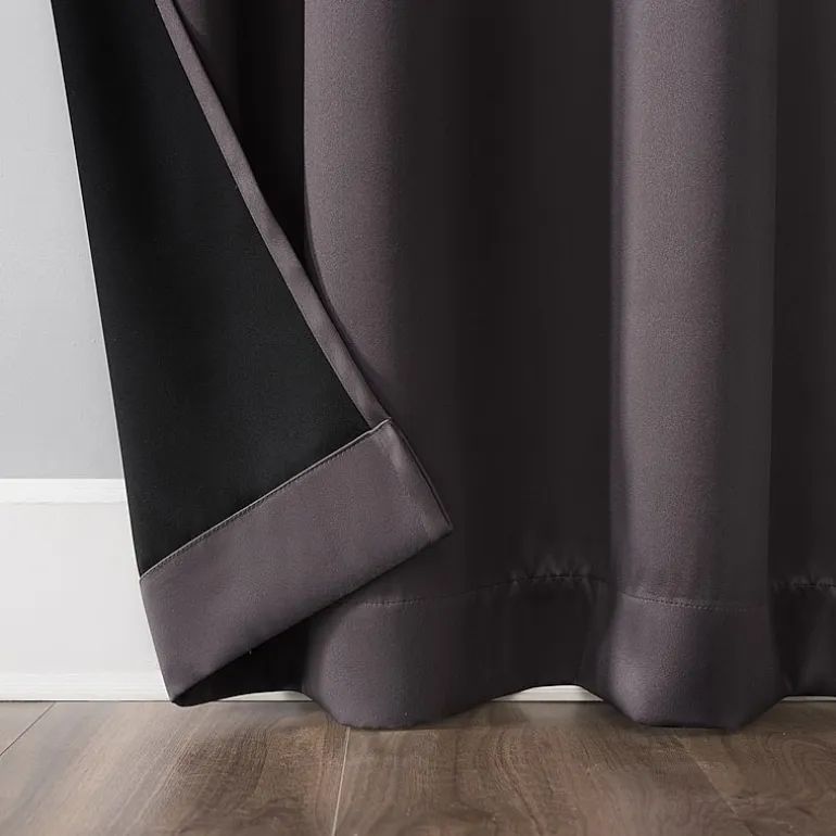 Sun Zero Oslo Grommet Top Energy Saving 100% Blackout Single Curtain Panel