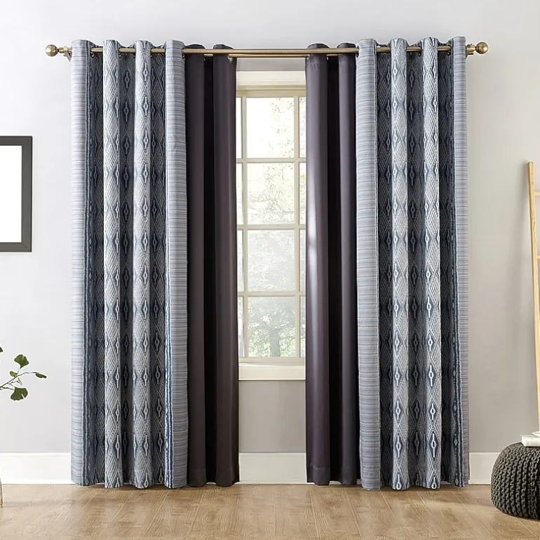 Sun Zero Oslo Grommet Top Energy Saving 100% Blackout Single Curtain Panel