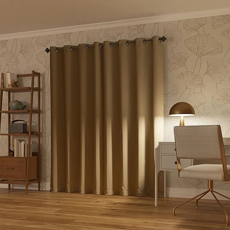 Sun Zero Oslo Grommet Top Energy Saving 100% Blackout Single Curtain Panel