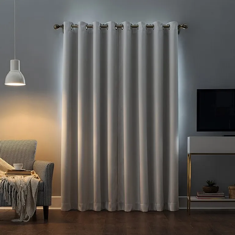 Sun Zero Oslo Grommet Top Energy Saving 100% Blackout Single Curtain Panel