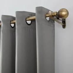 Sun Zero Oslo Grommet Top Energy Saving 100% Blackout Single Curtain Panel