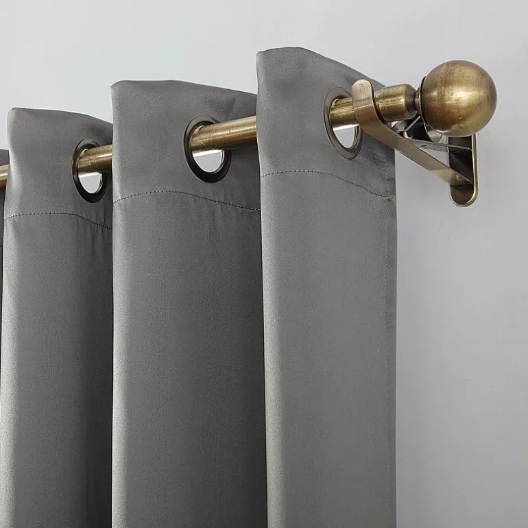 Sun Zero Oslo Grommet Top Energy Saving 100% Blackout Single Curtain Panel