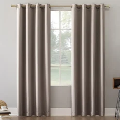 Sun Zero Oslo Grommet Top Energy Saving 100% Blackout Single Curtain Panel