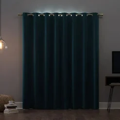Sun Zero Oslo Grommet Top Energy Saving 100% Blackout Single Curtain Panel