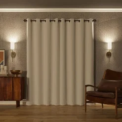 Sun Zero Oslo Grommet Top Energy Saving 100% Blackout Single Curtain Panel