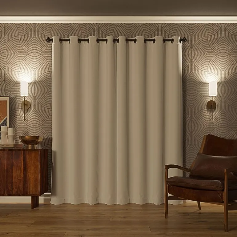 Sun Zero Oslo Grommet Top Energy Saving 100% Blackout Single Curtain Panel