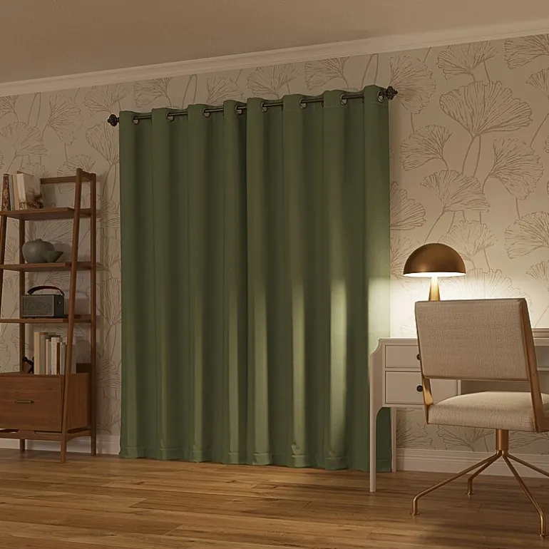 Sun Zero Oslo Grommet Top Energy Saving 100% Blackout Single Curtain Panel