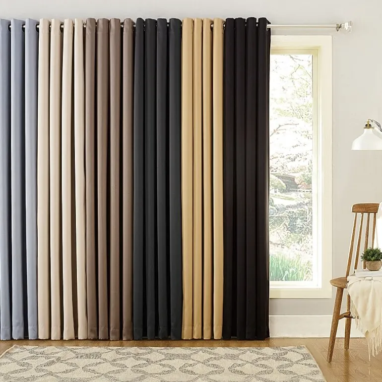 Sun Zero Oslo Grommet Top Energy Saving 100% Blackout Single Curtain Panel