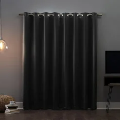 Sun Zero Oslo Grommet Top Energy Saving 100% Blackout Single Curtain Panel