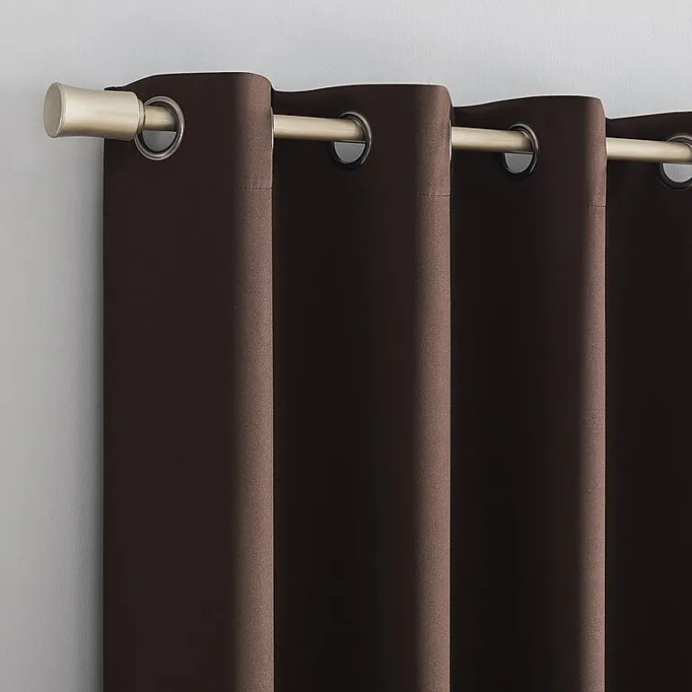 Sun Zero Oslo Grommet Top Energy Saving 100% Blackout Single Curtain Panel