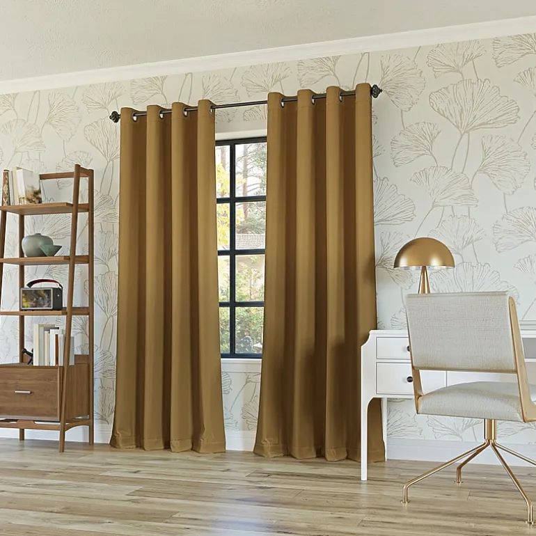 Sun Zero Oslo Grommet Top Energy Saving 100% Blackout Single Curtain Panel