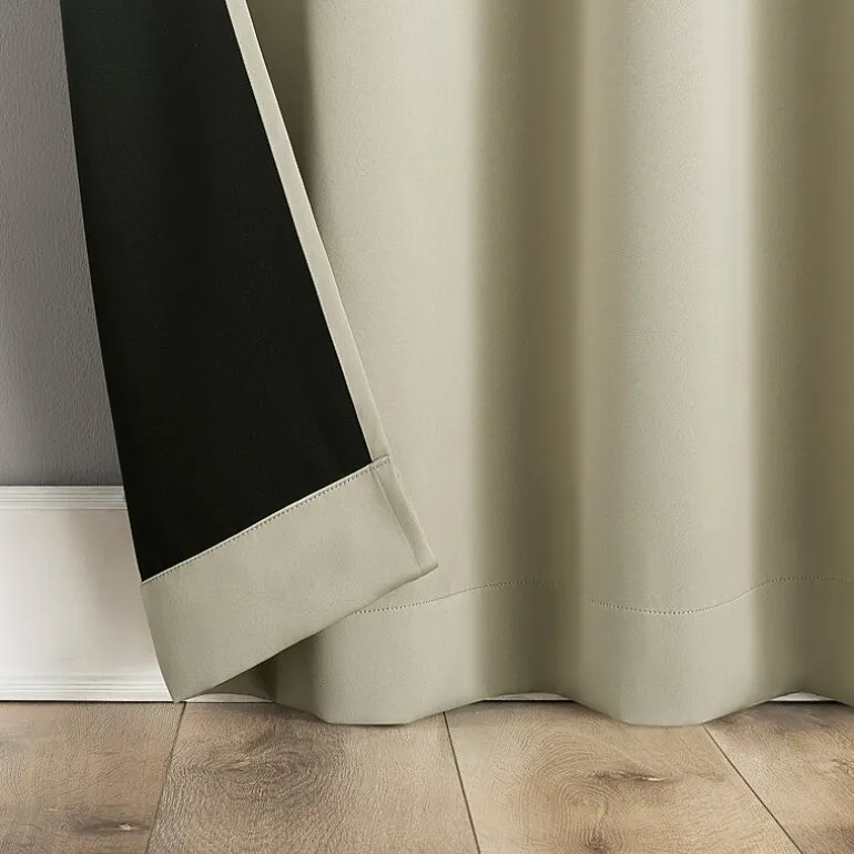 Sun Zero Oslo Grommet Top Energy Saving 100% Blackout Single Curtain Panel