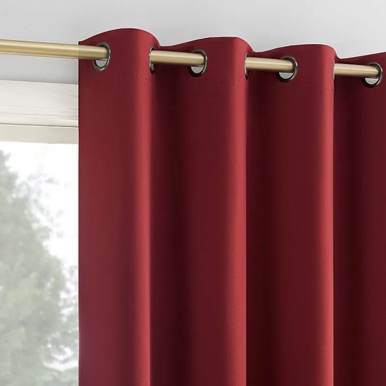 Sun Zero Oslo Grommet Top Energy Saving 100% Blackout Single Curtain Panel