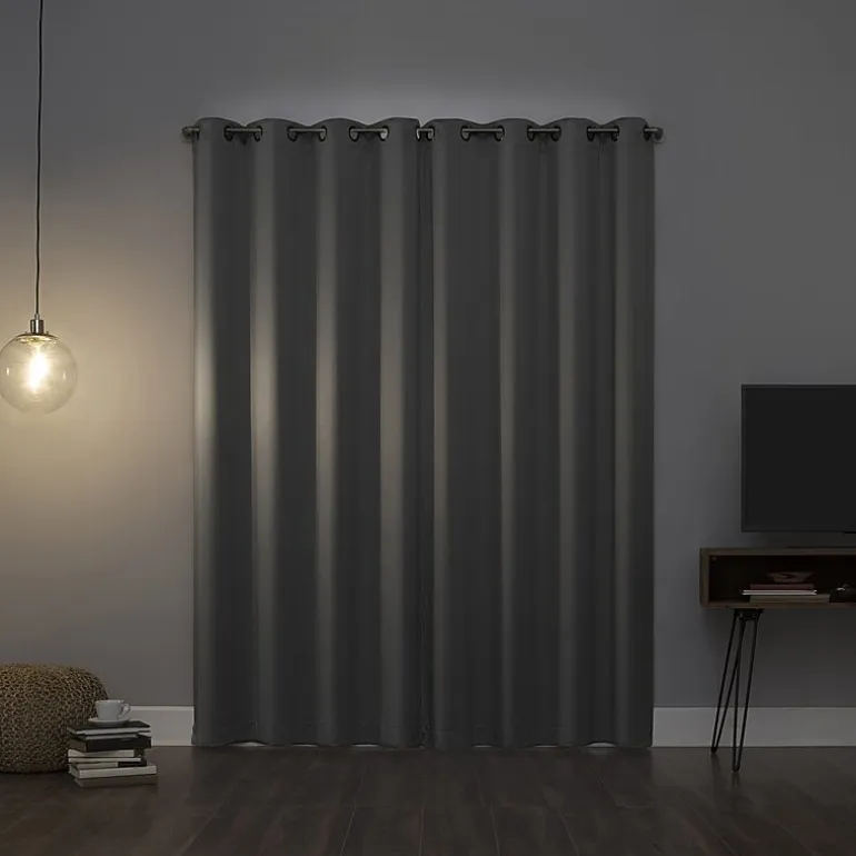 Sun Zero Oslo Grommet Top Energy Saving 100% Blackout Single Curtain Panel