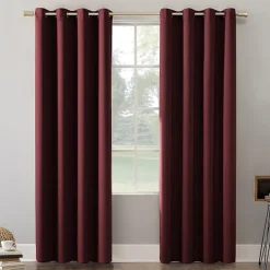 Sun Zero Oslo Grommet Top Energy Saving 100% Blackout Single Curtain Panel