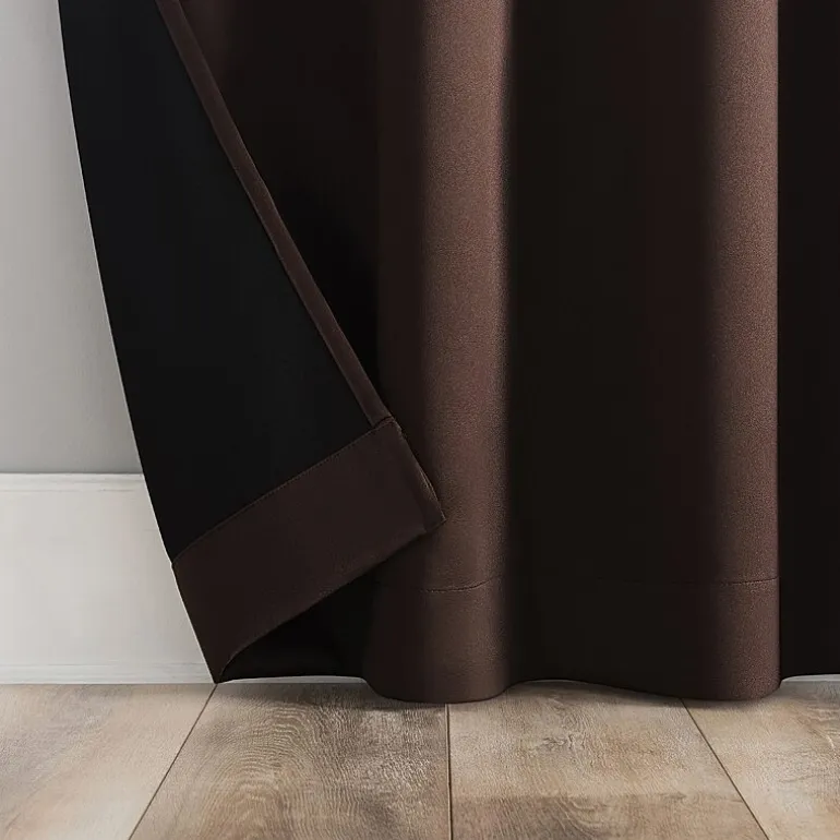 Sun Zero Oslo Grommet Top Energy Saving 100% Blackout Single Curtain Panel
