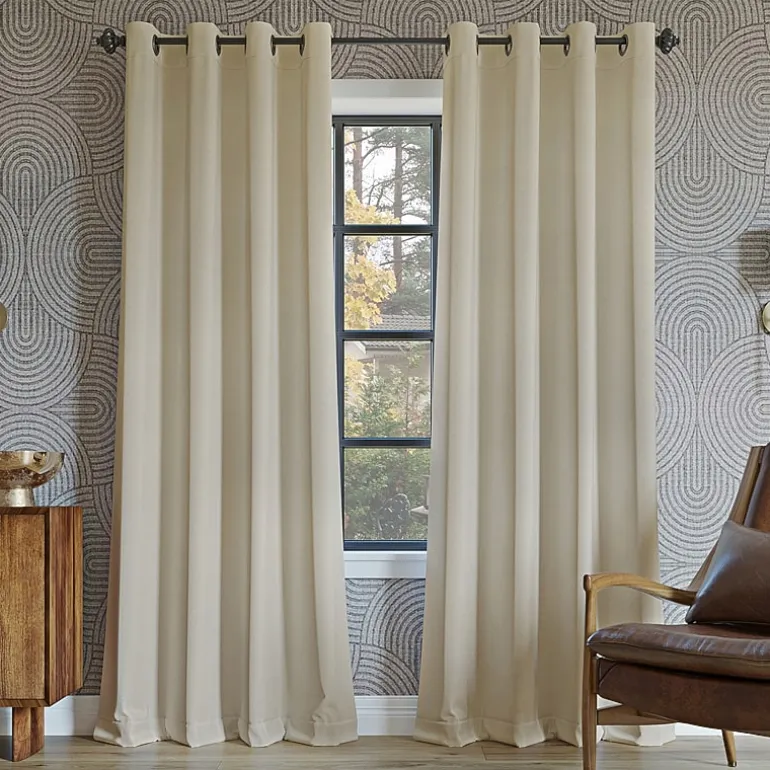 Sun Zero Oslo Grommet Top Energy Saving 100% Blackout Single Curtain Panel
