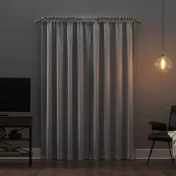 Sun Zero Oslo Rod Pocket Energy Saving 100% Blackout Single Curtain Panel