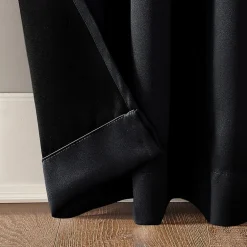 Sun Zero Oslo Rod Pocket Energy Saving 100% Blackout Single Curtain Panel