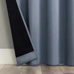 Sun Zero Oslo Rod Pocket Energy Saving 100% Blackout Single Curtain Panel