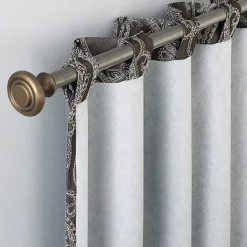Sun Zero Pedra Back Tab 100% Blackout Single Curtain Panel