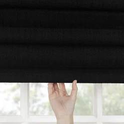 Sun Zero Pryer Energy Saving Cordless 100% Blackout Roman Shade