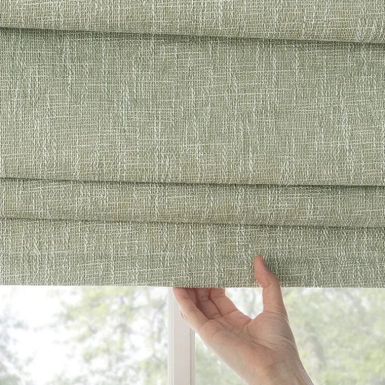 Sun Zero Pryer Energy Saving Cordless 100% Blackout Roman Shade