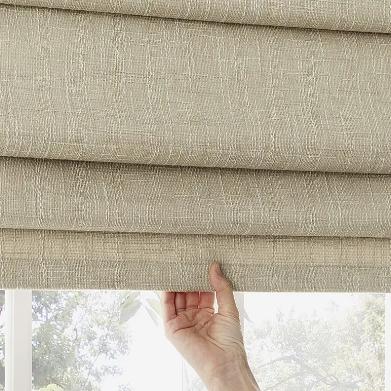 Sun Zero Pryer Energy Saving Cordless 100% Blackout Roman Shade