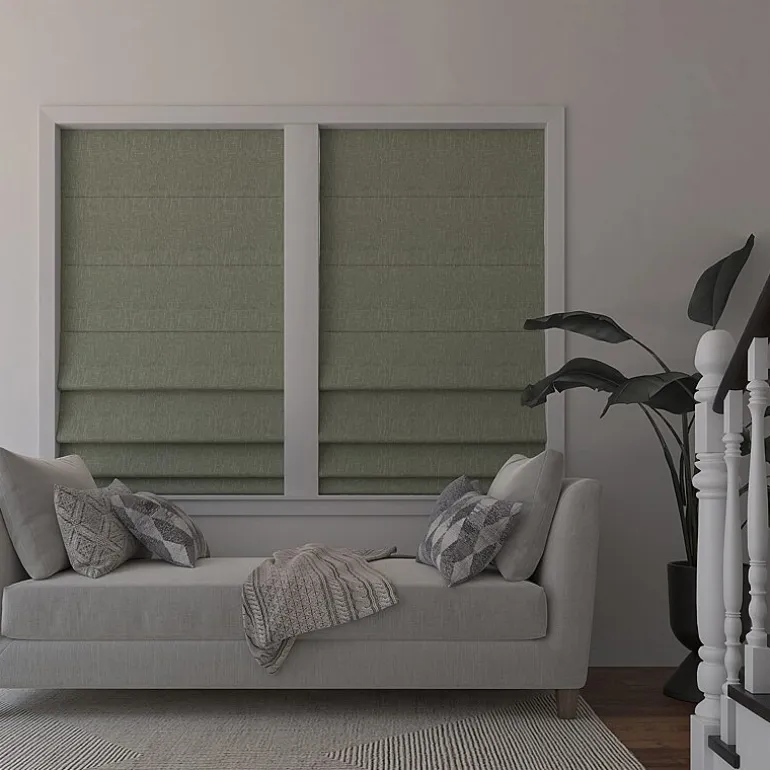 Sun Zero Pryer Energy Saving Cordless 100% Blackout Roman Shade