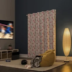 Sun Zero Rainbows Grommet Top Energy Saving 100% Blackout Single Curtain Panel