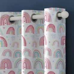 Sun Zero Rainbows Grommet Top Energy Saving 100% Blackout Single Curtain Panel