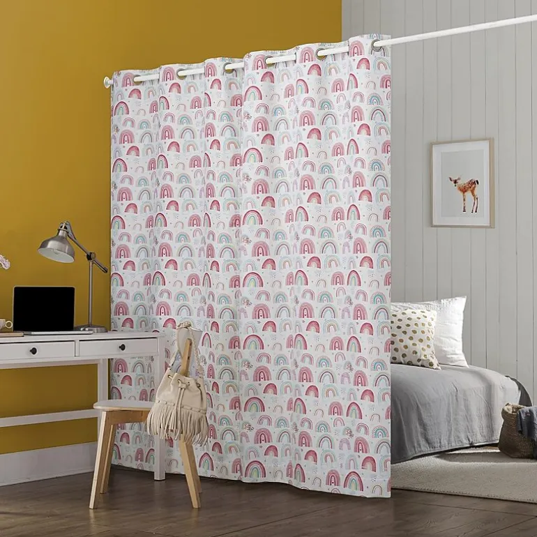 Sun Zero Rainbows Grommet Top Energy Saving 100% Blackout Single Curtain Panel