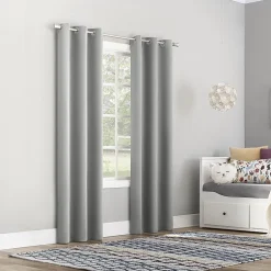 Sun Zero Riley Grommet Top Energy Saving Blackout Single Curtain Panel