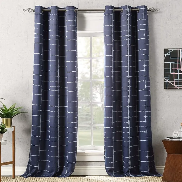 Sun Zero Saki Grommet Top Energy Saving Blackout Single Curtain Panel