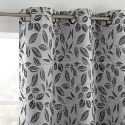 Sun Zero Satti Grommet Top 100% Blackout Single Curtain Panel