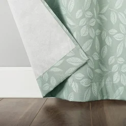Sun Zero Satti Grommet Top 100% Blackout Single Curtain Panel
