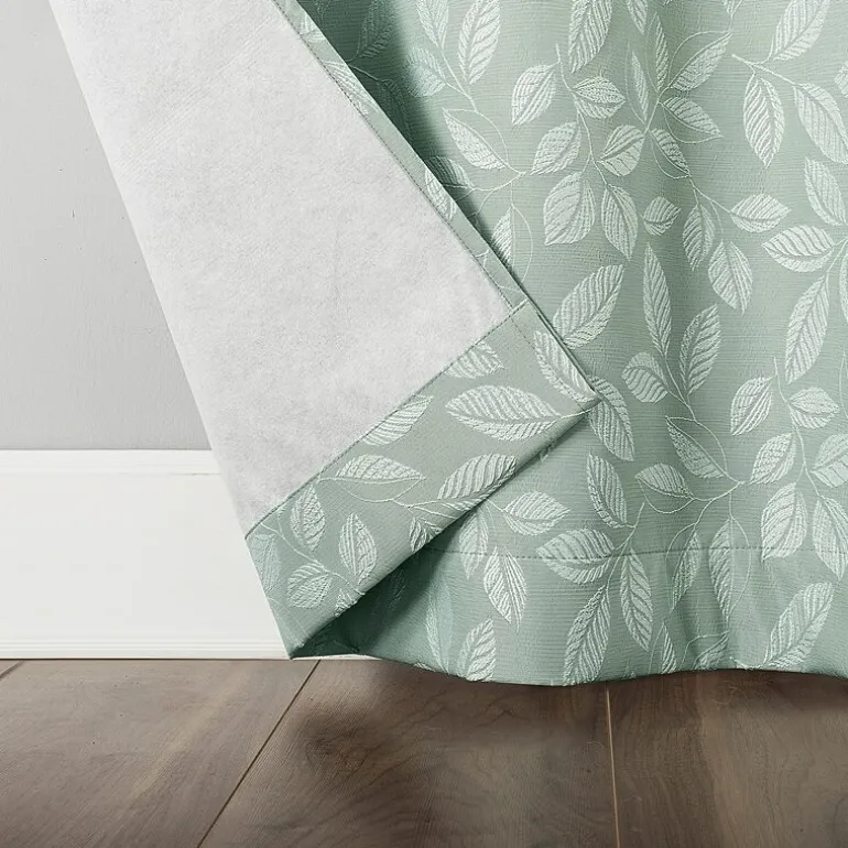 Sun Zero Satti Grommet Top 100% Blackout Single Curtain Panel