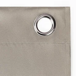 Sun Zero Sheridan Magnetic Closure Grommet Top 100% Blackout Set of 2 Curtain Panel