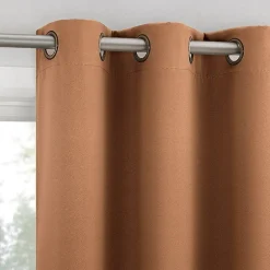 Sun Zero Sheridan Magnetic Closure Grommet Top 100% Blackout Set of 2 Curtain Panel
