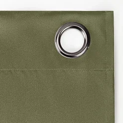 Sun Zero Sheridan Magnetic Closure Grommet Top 100% Blackout Set of 2 Curtain Panel