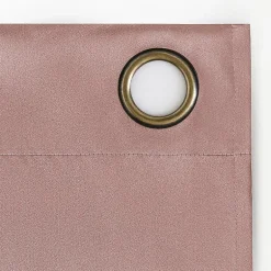 Sun Zero Sheridan Magnetic Closure Grommet Top 100% Blackout Set of 2 Curtain Panel