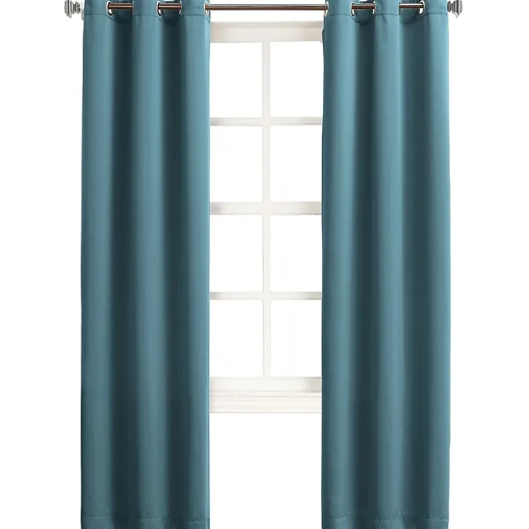 Sun Zero Talon Grommet Top Energy Saving Light-Filtering Single Curtain Panel