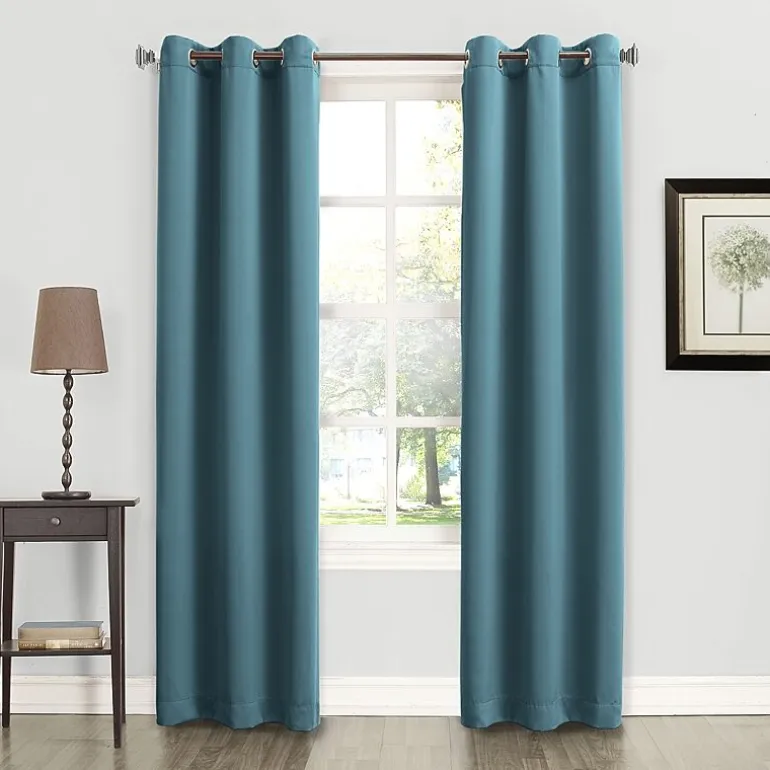 Sun Zero Talon Grommet Top Energy Saving Light-Filtering Single Curtain Panel