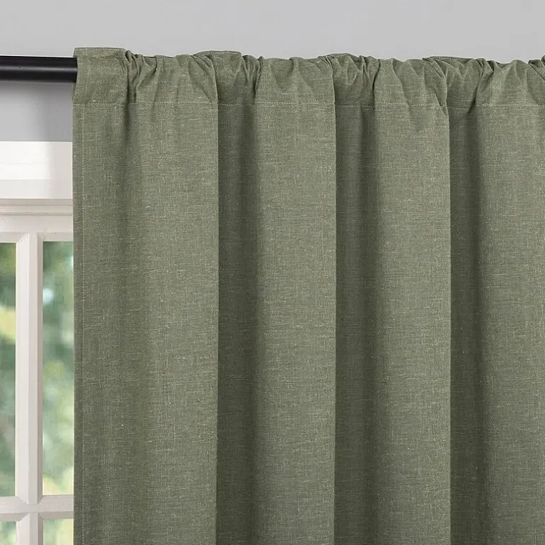 Sun Zero Treviso Back Tab Energy Saving 100% Blackout Single Curtain Panel